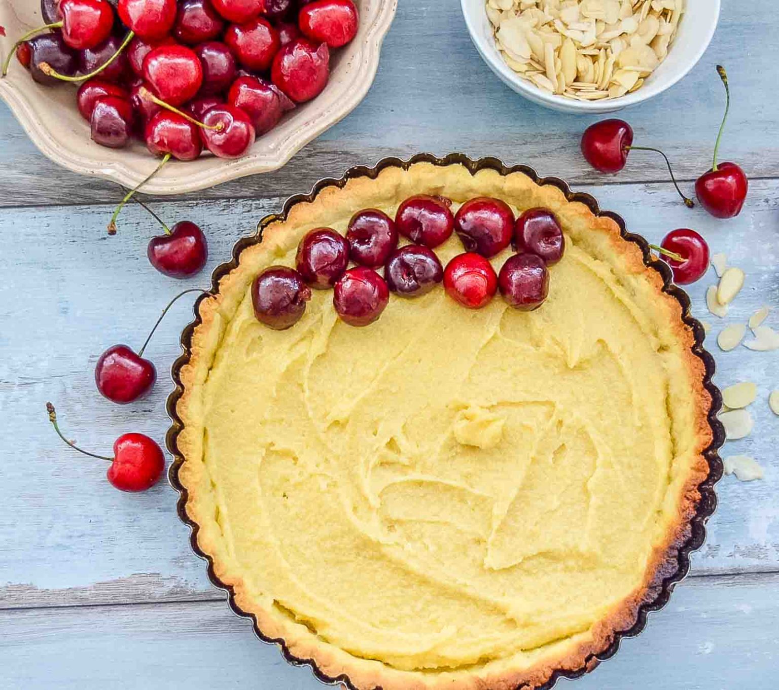 Französische Kirschtarte - Kirschkuchen - Quiche &amp; Tarte Rezepte