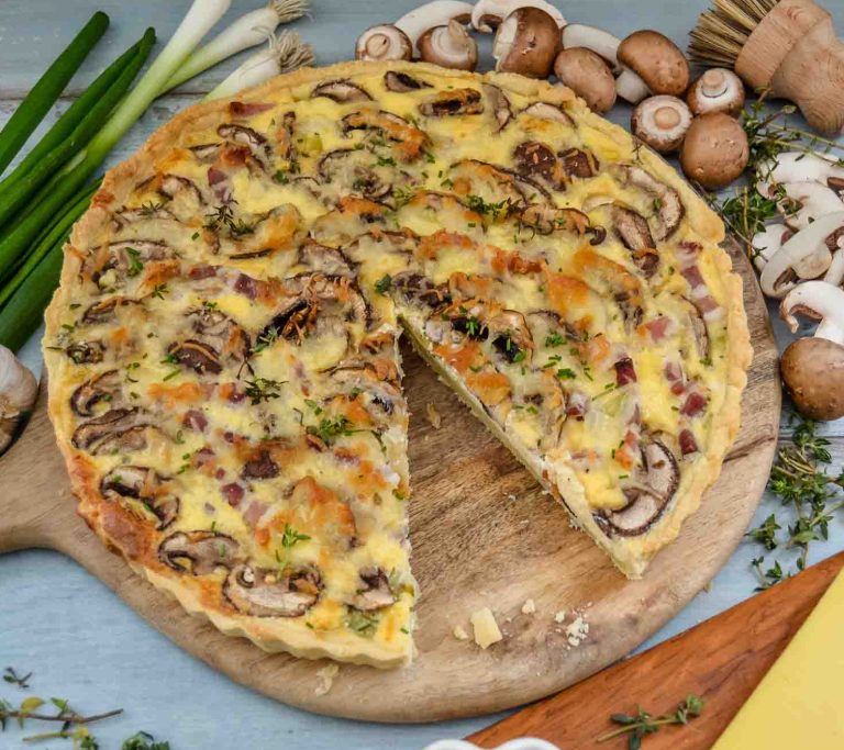 Lachs Quiche mit Spinat - Quiche &amp; Tarte Rezepte
